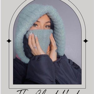 Modèle de cagoule au crochet|| motif sweat à capuche col roulé|| La capuche nuage STRUCTURE : points de base au crochet, adaptés aux débutants, tutoriels vidéo.