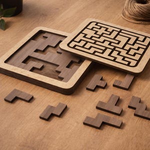 レーザーカット迷路パズルボードゲーム - デジタルファイル