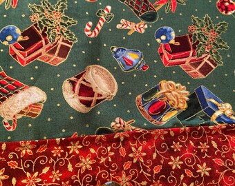 Nostalgic Christmas Joys Table Runner  * Second Anniversary Gift * Gift for Grandma * birthday gifts for her ** Gift for Mothers D