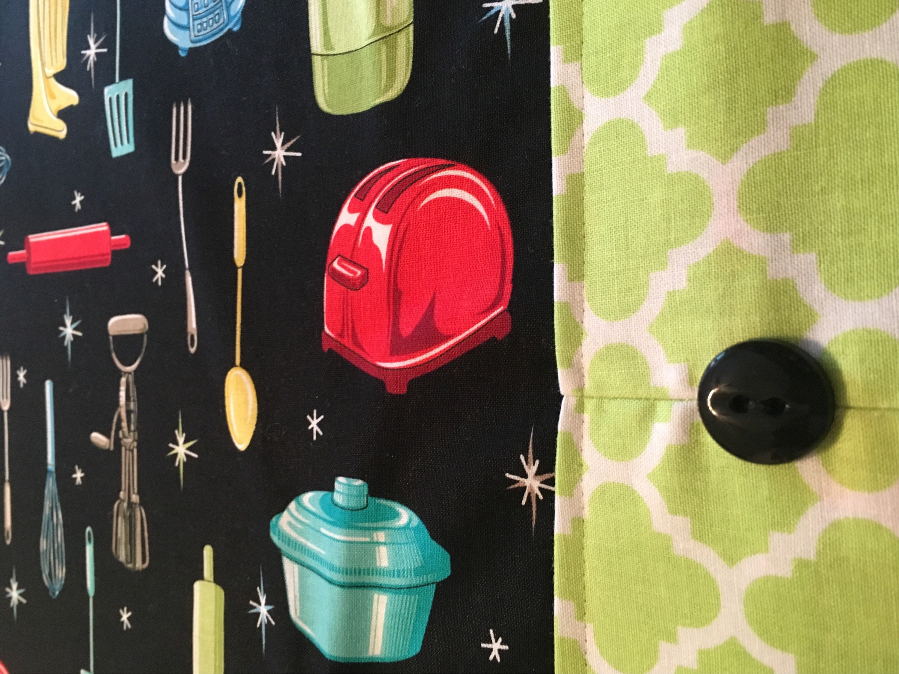 Retro Kitchen Apple Green Table Runner Etsy