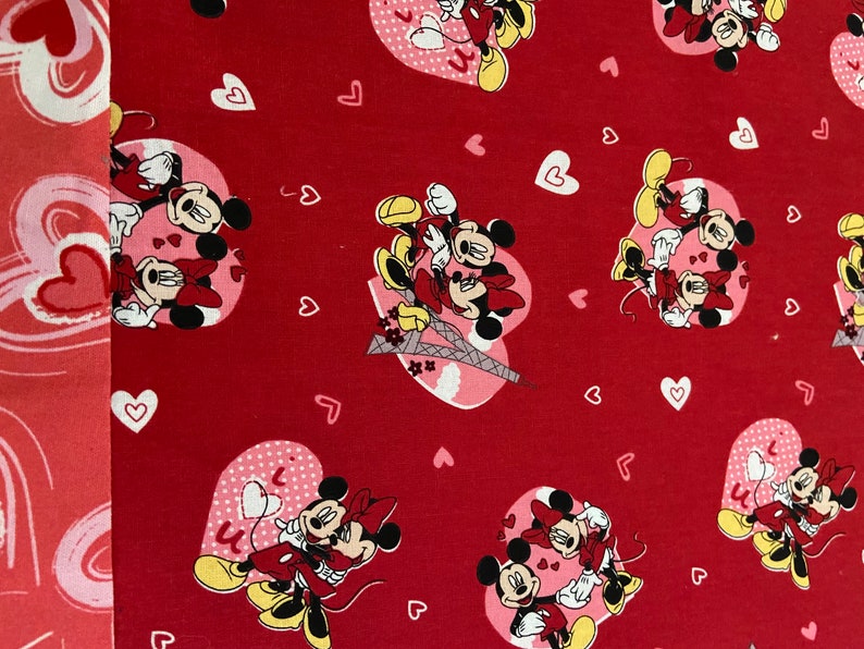 Table Runner House Warming Gift Handmade Gift Mickey and Hearts Gift for Mom Gift for Wife image 2