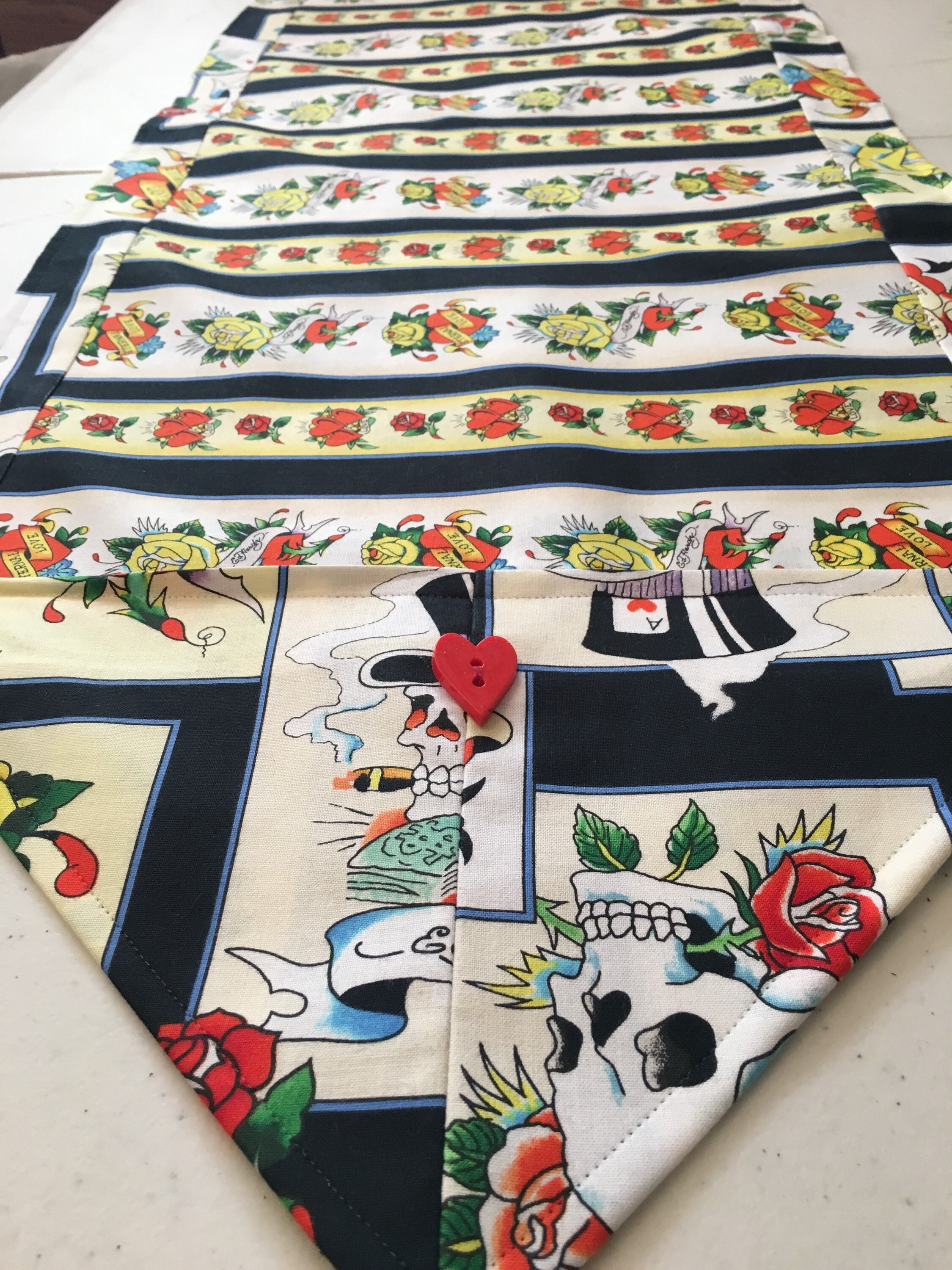 Ed Hardy Tattoo Table Runner Wedding 