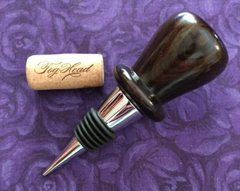 WINE BOTTLE STOPPER ** 5th Wedding Anniversary  * birthday gifts * Birthday Present ** Gift for Mothers Day