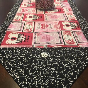 Table Runner House Warming Gift Handmade Gift Vintage Valentines Gift for Mom Gift for Wife image 2