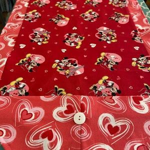Table Runner House Warming Gift Handmade Gift Mickey and Hearts Gift for Mom Gift for Wife image 3