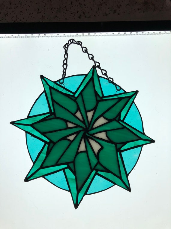 Stained Glass Origami Star Stained Glass Origami Star Sun Catcher Sun Catcher Origami Star