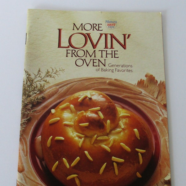 Vintage 1988 Pillsbury More Lovin' from the Oven Cookbook, Recipe Booklet, Soft Cover Cookbook, 40 Baking Recipes, Collectible Cookbook