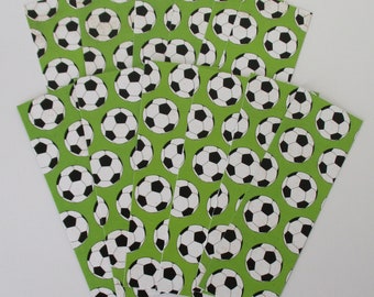 Soccer, Soccer Balls Bookmarks - Set of 12, Double Sided, Cardstock, NOT Laminated, Bookmark Swap, Party Favors, Soccer Team, School Sports