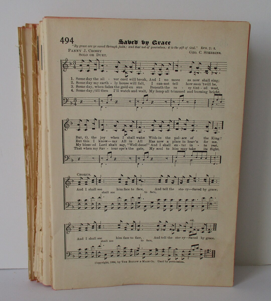 Antique 1902 Hymnal Pages, 50 Sheets, Hymnal Sheet Music, Vintage ...