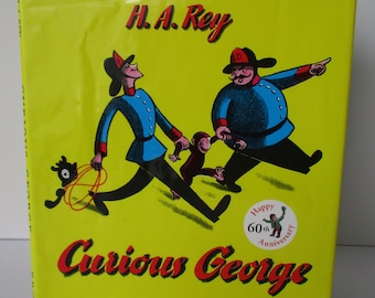 Vintage - CURIOUS GEORGE - Hardback Book, H. A. Rey, Anniversary Edition, 68th Printing, Good Condition