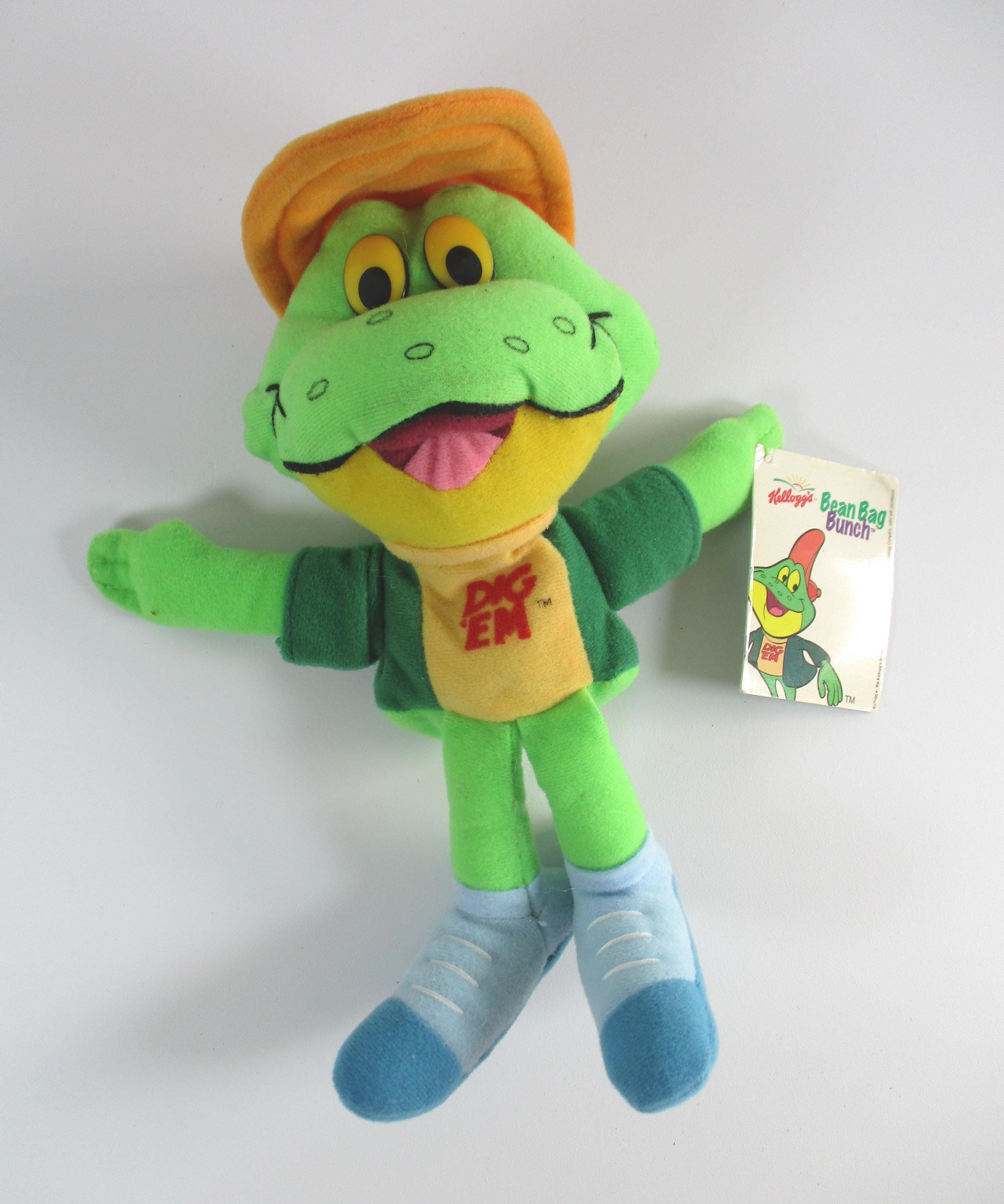Vintage 1997 Dig 'em Frog Bean Bag Plush 8