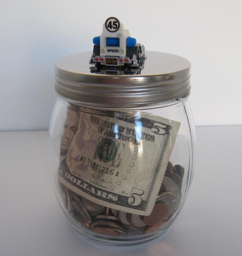 Speeding Ticket Speed Trap Coin Jar Savings Jar Money Etsy - image 0