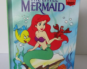 Vintage - Disney's - The Little Mermaid - Childrens 1993 HB Book - Like New