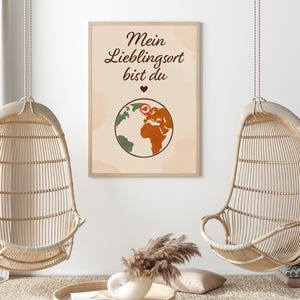 Mein Lieblingsort bist du – Romantisches Poster als Digitaler Download - Geschenk für Sie Ihn Partner Frau Ehe Partnerin Mann Paar