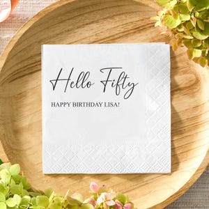 Personalized Birthday Napkins: Custom Printed Party Decor