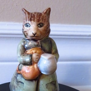 RARE Vintage Beatrix Potter Beswick Figurine - &quot;Simpkin&quot; Porcelain Figure from &quot;The Tailor of Gloucester&quot;