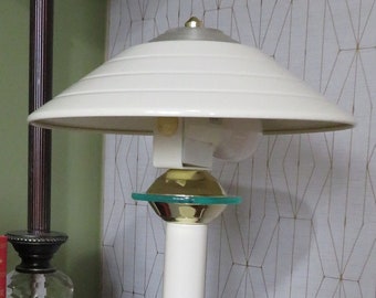 Vintage Metal 1980s Mushroom Lamp, Retro Accent Lamp, Mid Century, Vintage Lamp