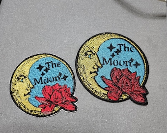 MOON 2  Embroidery patch Iron on
