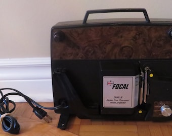 Vintage FOCAL DUAL 8 Movie Projector: Working Reels & Light Prop