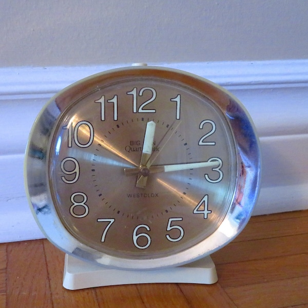 Vintage Westclox Big Ben Alarm Clock Working quartz Mechanical Nightstand Timepiece, 1960 Retro Style Clock