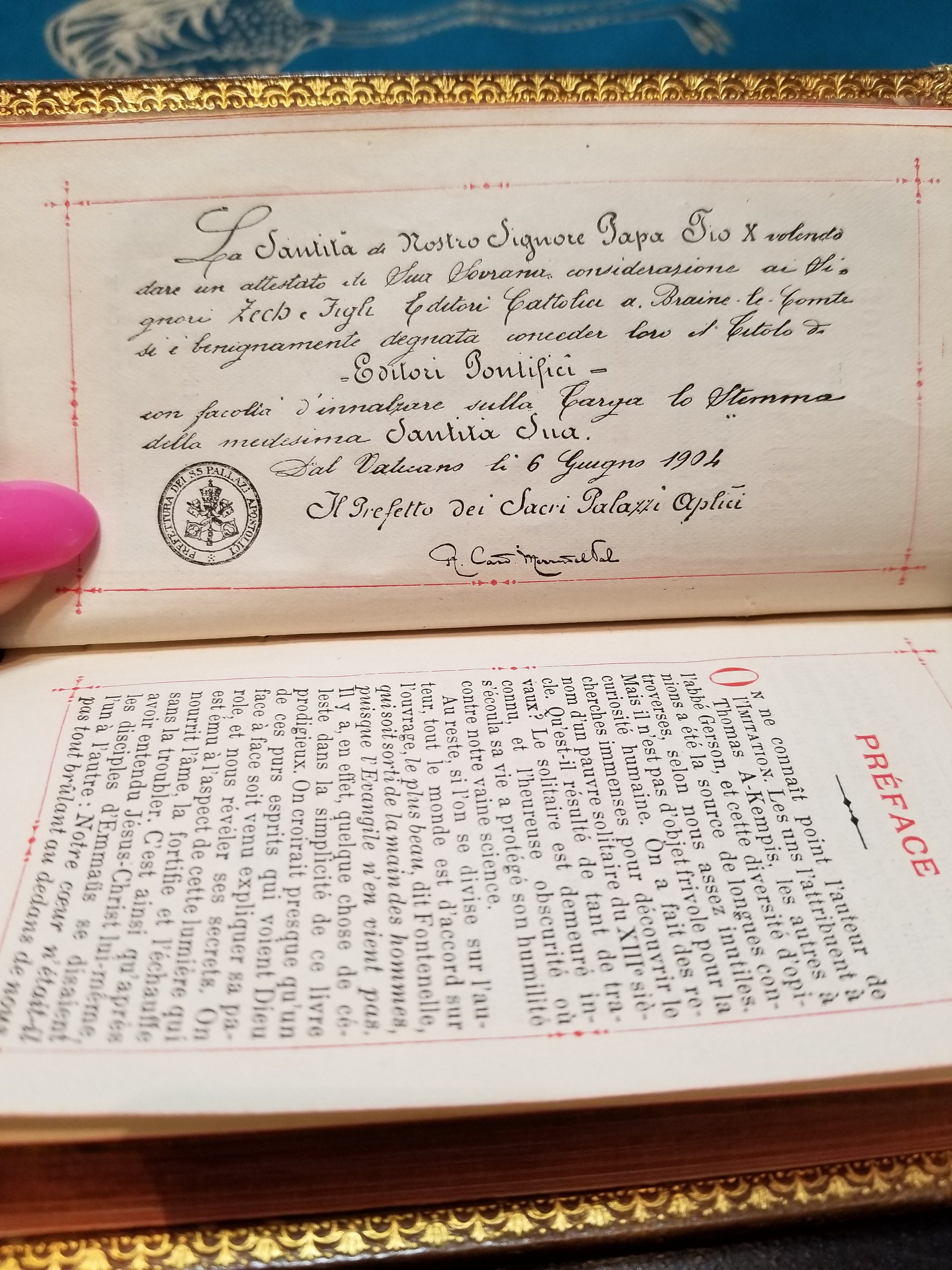 Antique 1921 L'imitation De JESUS-CHRIST Book: French Language - Etsy