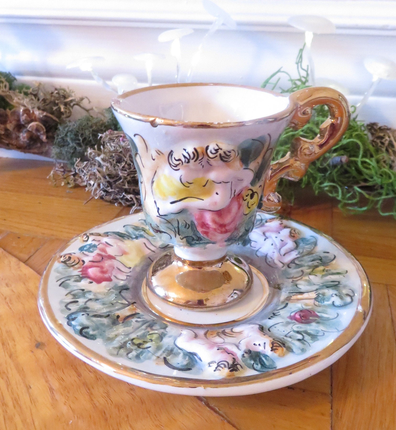 ジノリ カポディモンテCapodimonte 正規品 天使のフィギュリン