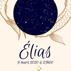 Affiche ciel de naissance