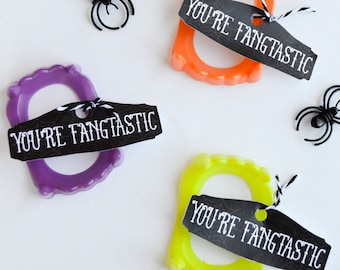 Fangtastic Halloween PRINTABLE Party Favor (INSTANT DOWNLOAD) by Love The Day
