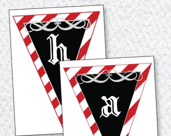 Pirate Party PRINTABLES Happy Birthday DIY Banner by Love The Day