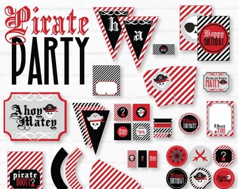 Pirate Party PRINTABLE Birthday by Love The Day