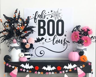 FaBOOlous Halloween Printable Poster (INSTANT DOWNLOAD) by Lindi Haws of Love The Day