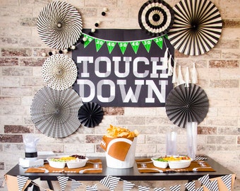 Touchdown Football Party Backdrop (INSTANT DOWNLOAD) by Lindi Haws of Love The Day