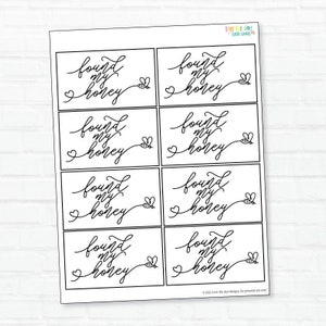 J’ai trouvé mes étiquettes de miel IMPRIMABLES