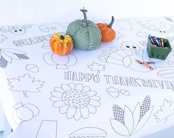 Thanksgiving Color Tablecloth PRINTABLE by Love The Day