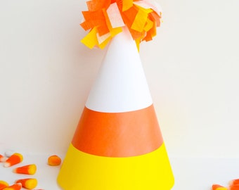 Candy Corn PRINTABLE Party Hat (INSTANT DOWNLOAD) by Love The Day