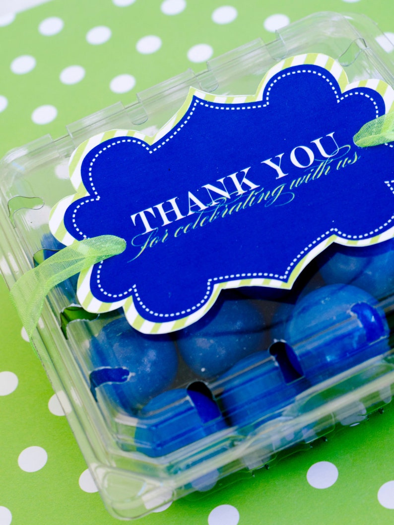 It's A Boy Baby Shower PRINTABLE Thank You Favor Tags INSTANT DOWNLOAD by Love The Day image 1