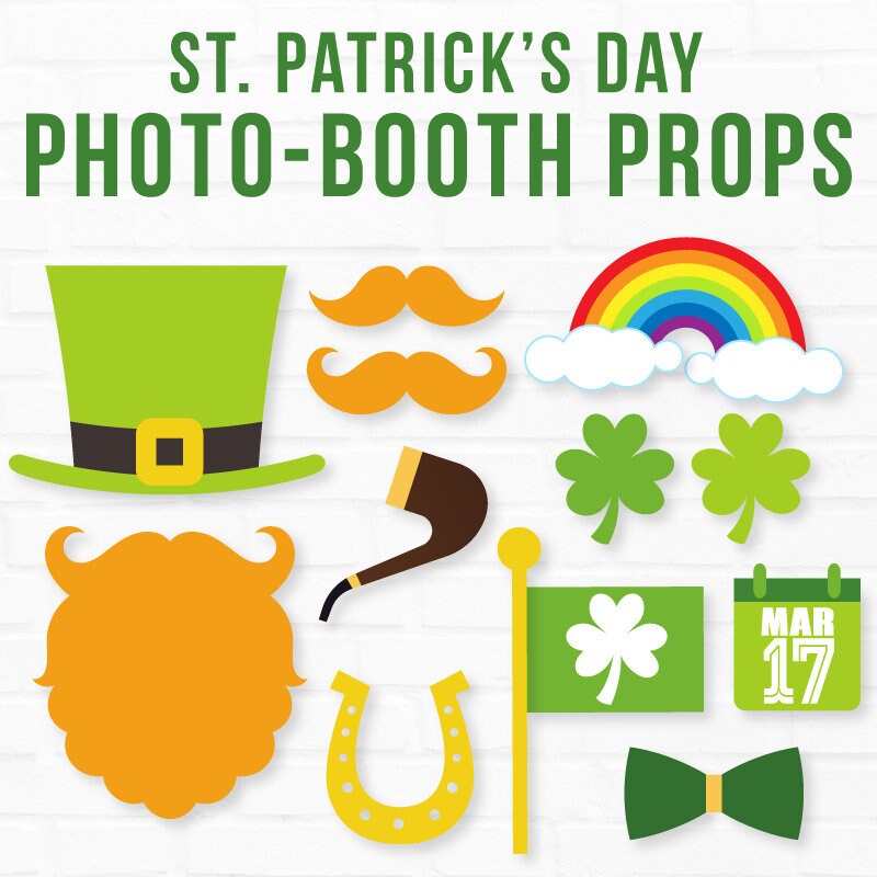 st patricks day photo booth prop from unique