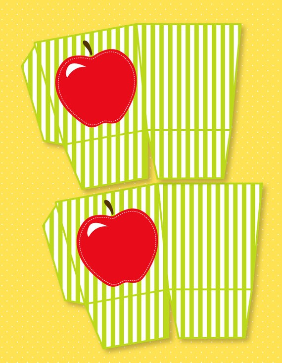 Apple Party PRINTABLE Favor Box by Love The Day Il_570xn