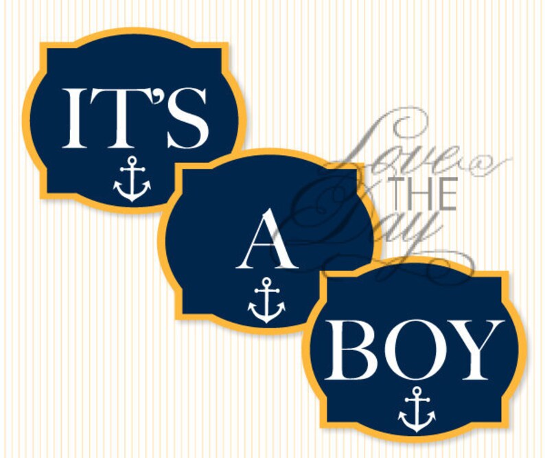 Nautical Youngster Shower PRINTABLE Social gathering Backyard garden Signs and symptoms (Quick Obtain) by way of Get pleasure from The Working day photograph regarding Printable Yard Signs identified as Nautical Youngster Shower PRINTABLE Get together Garden Indications (Prompt Obtain) through Delight in The Working day