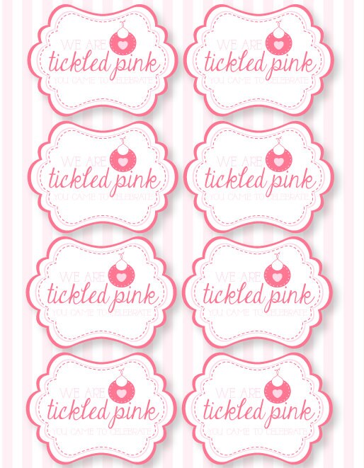 Tickled Red Youngster Shower PRINTABLE Prefer Tag as a result of Delight in The Working day photograph about Printable Baby Shower Tags called Tickled Crimson Boy or girl Shower PRINTABLE Choose Tag through Take pleasure in The Working day