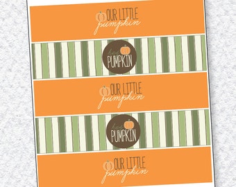 Our Little Pumpkin Party PRINTABLE Drink Label (INSTANT DOWNLOAD) by Love The Day