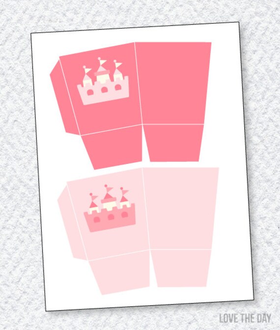 Princess Party PRINTABLE Favor Boxes by Love The Day Il_570xn
