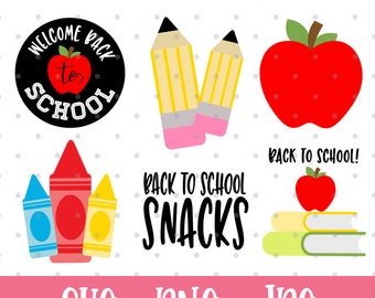 Back To School SVG Bundle (INSTANT DOWNLOAD) by Love The Day