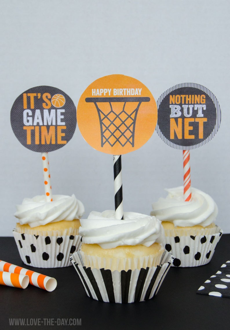 Basketball Printable Party PRINTABLES INSTANT DOWNLOAD by Love The Day image 3