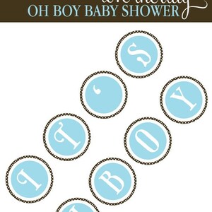 Oh Boy Baby Shower PRINTABLE It's A Boy Banner from Love The Day image 3