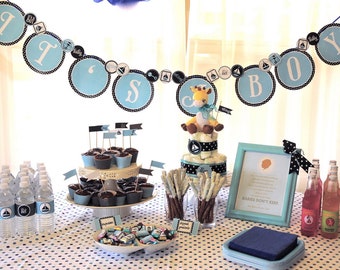 Oh Boy Baby Shower PRINTABLE It's A Boy Banner from Love The Day