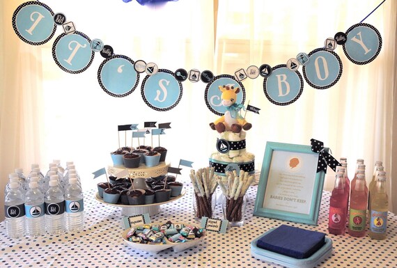 Oh Boy Baby Shower PRINTABLE It's A Boy Banner from Love The Day Il_570xn