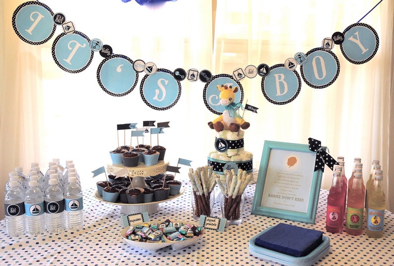 Oh Boy Baby Shower PRINTABLE It's A Boy Banner from Love The Day image 1