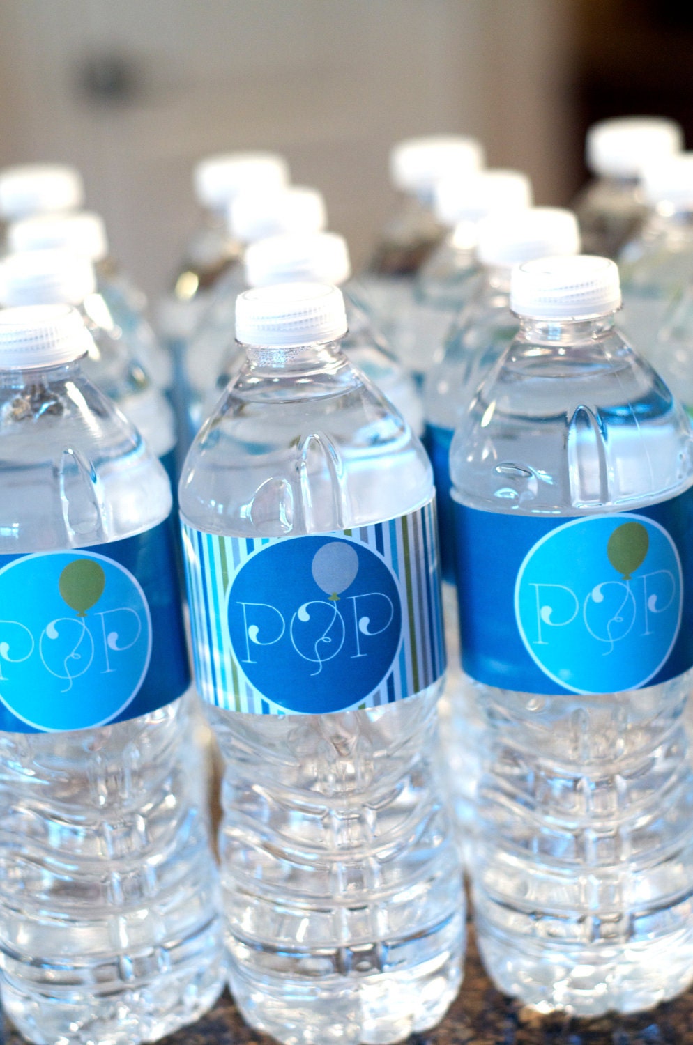 Ready To Pop Baby Shower PRINTABLE Drink Label from Love