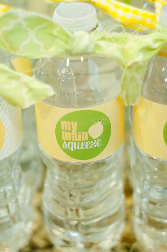 Lemon Bridal Shower PRINTABLE 'Pucker Up' Drink Labels (INSTANT DOWNLOAD) from Love The Day Il_570xn